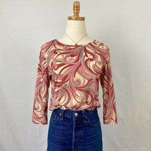 Y2K Lizzie McGuire Swirl Top